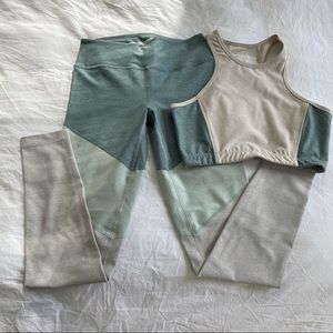 Outdoor Voices Gym Set, top M bottom S